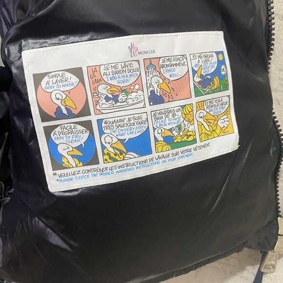 Womens Tricolor Hood Moncler Black Puffer Vest - Picture 12 of 12